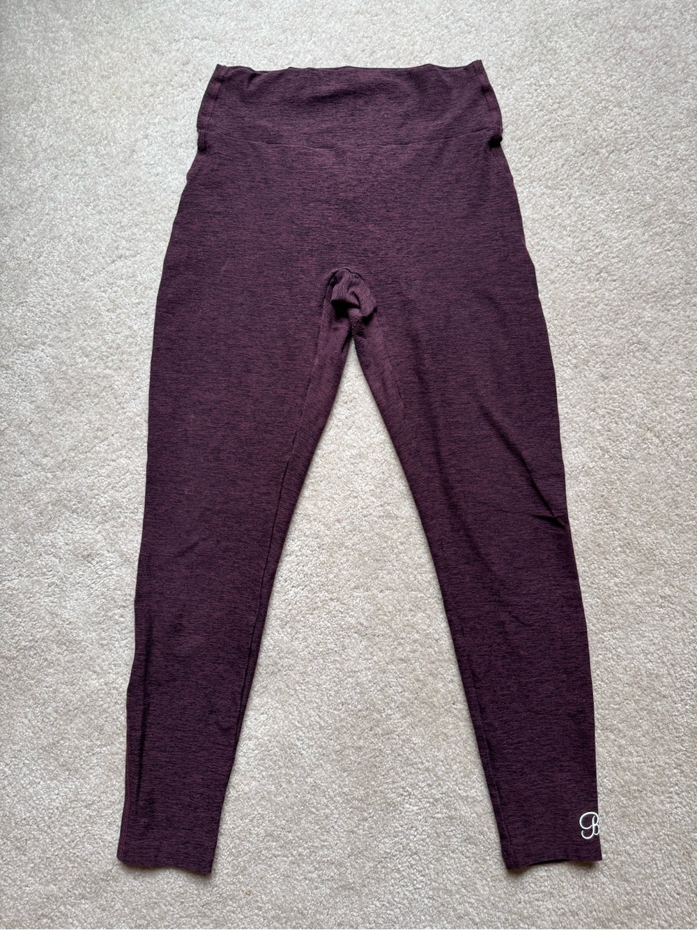 Bombshell Sportswear Curve Leggings Maroon Size Medium